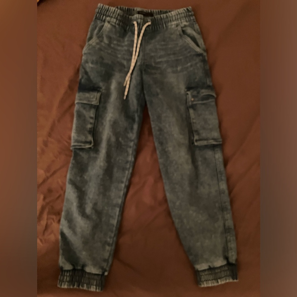 Jean Sweatpants Highrise! (xs-s)